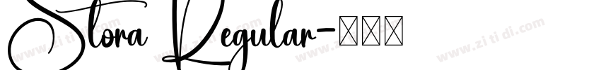 Stora Regular字体转换